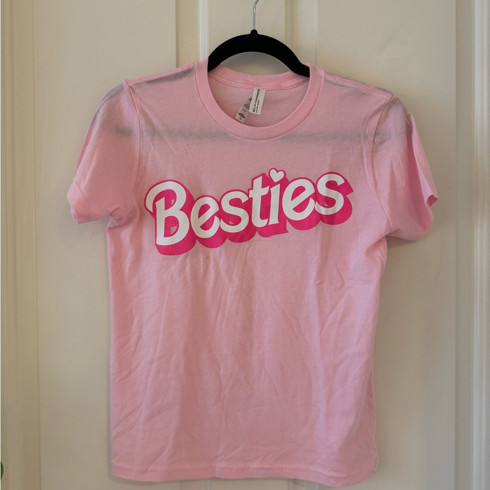 Besties Barbie Pink Girls Size 14 Large  T Shirt Size